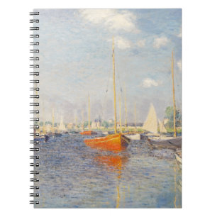 Carnet Claude Monet. Bateaux rouges, Argenteuil