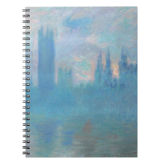Carnet Claude Monet. Chambres du Parlement de Londres. Bl (Devant)