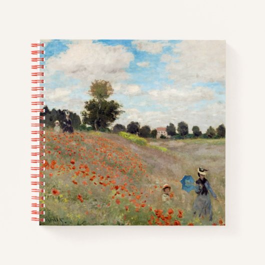 Carnet Claude Monet - Champ de coquelicots (Devant)