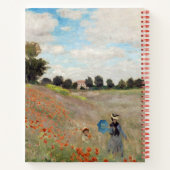 Carnet Claude Monet - Champ de pavot (Dos)