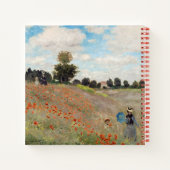 Carnet Claude Monet - Champ de pavot (Dos)