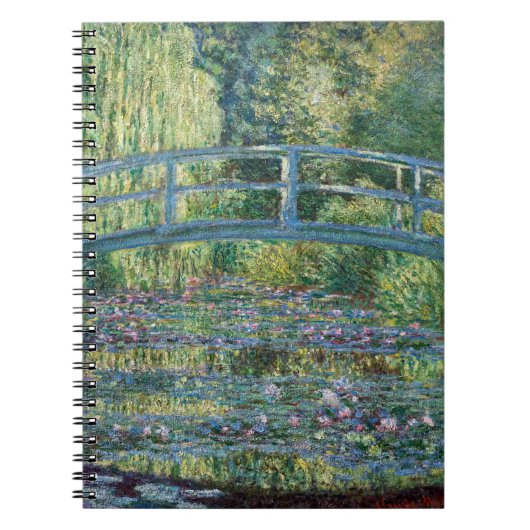 Carnet Claude Monet - Eau Lily étang, Harmonie verte (Devant)