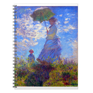 Carnet Claude Monet Femme avec parasol