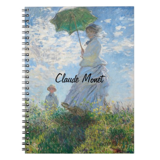 Carnet Claude Monet Femme avec parasol, Madame Monet (Devant)