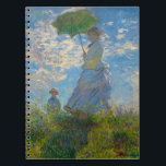 Carnet Claude Monet Femme avec un parasol<br><div class="desc">Inspirer chaque note avec la beauté impressionniste. Ce carnet présente la Femme de Claude Monet avec un Parasol, vivant avec des bleus aérés, des blancs doux et des verts frais. La scène lumineuse mère-enfant ajoute sérénité et charme à l'écriture quotidienne. Avec des pages doublées et une taille portable, il est...</div>