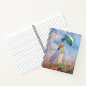 Carnet Claude Monet - Femme avec un parasol face à droite (Intérieur)