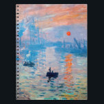 Carnet Claude Monet - Impression, lever de soleil<br><div class="desc">Impression,  Lever du soleil (Impression,  Levant Soleil) - Claude Monet,  Huile sur toile,  1872 Impression,  Lever du soleil représente le port du Havre,  la ville natale de Monet.</div>