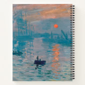 Carnet Claude Monet Impression Lever de soleil Français (Dos)