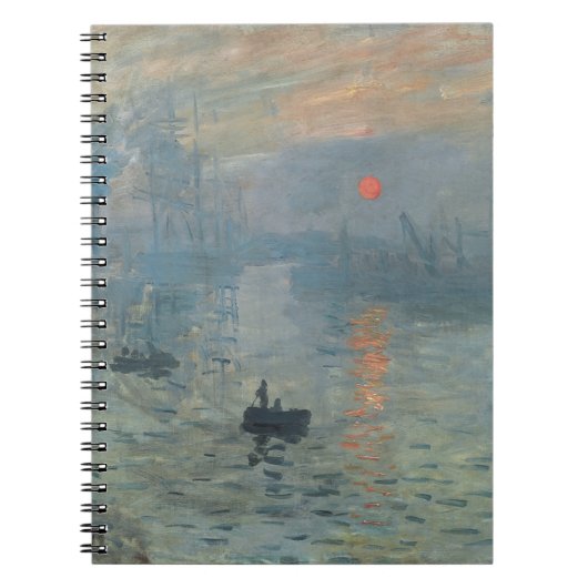Carnet Claude Monet Impression Sunrise Soleil Levant (Devant)