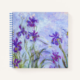 Carnet Claude Monet - Iris mauves / Lilac Irises