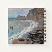 Carnet Claude Monet - La plage d'Etretat (Dos)