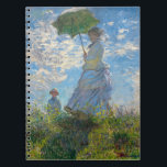 Carnet Claude Monet - La Promenade, Femme avec un Parasol<br><div class="desc">La Promenade,  Femme avec un Parasol / Madame Monet et son fils / La Promenade / La Femme a l'ombrelle - Claude Monet,  1875</div>