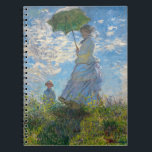 Carnet Claude Monet - La Promenade, Femme avec un Parasol<br><div class="desc">La Promenade,  Femme avec un Parasol / Madame Monet et son fils / La Promenade / La Femme a l'ombrelle - Claude Monet,  1875</div>