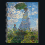 Carnet Claude Monet - La Promenade, Femme avec un Parasol<br><div class="desc">La Promenade,  Femme avec un Parasol / Madame Monet et son fils / La Promenade / La Femme a l'ombrelle - Claude Monet,  1875</div>