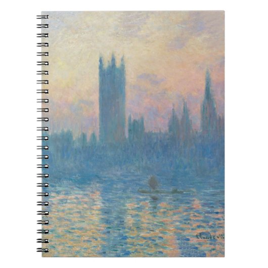 Carnet Claude Monet Les maisons du Parlement Coucher de s (Devant)