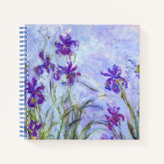 Carnet Claude Monet - Lilac Irises / Iris Mauves (Devant)