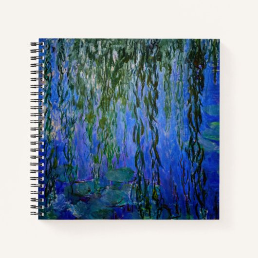 Carnet Claude Monet - Lys d'eau avec saule plumant (Devant)