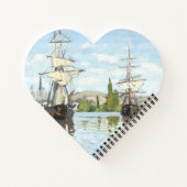 Carnet Claude Monet. Navires à cheval sur la Seine à Roue (Dos)