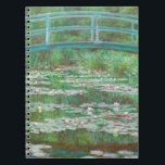 Carnet Claude Monet pont de football japonais. Impression<br><div class="desc">carnet Claude Monet "Footbridge Japonais". L'art de l'impressionnisme de nature aquatique d'été.</div>