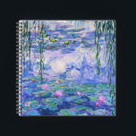 Carnet Claude Monet Water Lilie L'Art Impressionniste Fra<br><div class="desc">Claude Monet Water Lilies Art French Impressionist Water Lilies (ou Nympheas) est une série d'environ 250 peintures à l'huile de l'impressionniste français Claude Monet. Les peintures représentent le jardin fleuri de Monet à Giverny.</div>