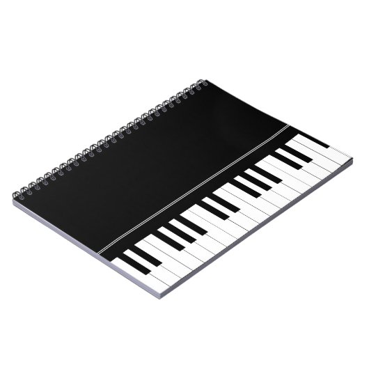 Carnet Clavier de piano (Côté gauche)