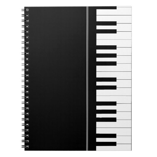 Carnet Clavier de piano (Devant)