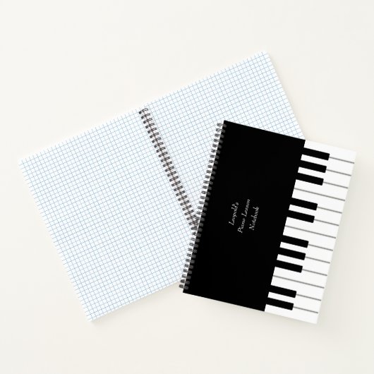 Carnet Clavier de Piano Élégant Personnalisé pour Musicie (Intérieur)