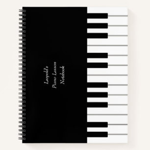 Carnet Clavier de Piano Élégant Personnalisé pour Musicie