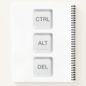 Carnet Clavier d'ordinateur CTRL ALT DEL de SlipperyJoe (Dos)