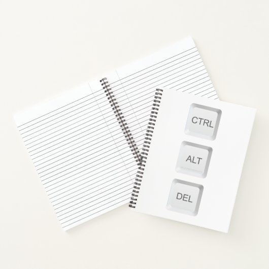 Carnet Clavier d'ordinateur CTRL ALT DEL de SlipperyJoe (Intérieur)