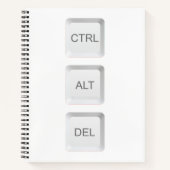 Carnet Clavier d'ordinateur CTRL ALT DEL de SlipperyJoe (Devant)