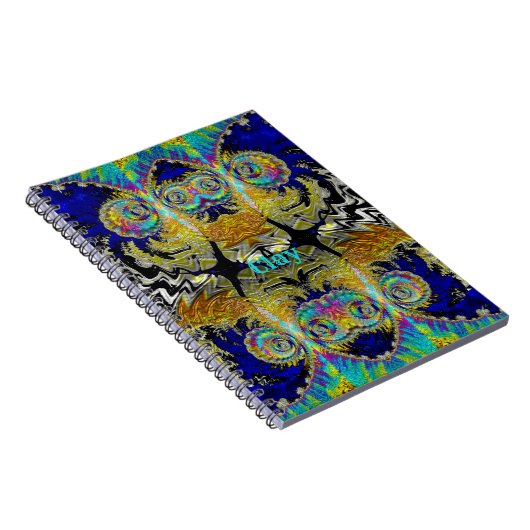 Carnet CLAY ~ Fractal multicolore (Côté Droit)