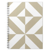 Carnet Clay Geometric Deco Cube Pattern (Devant)