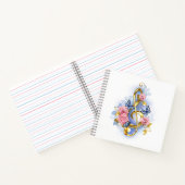 Carnet Clé de fer avec roses roses roses (Intérieur)