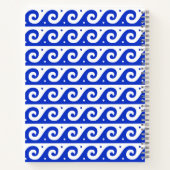 Carnet Clé de méandre grecque, Clé de vague, Bleu, Votre (Dos)