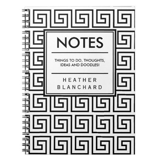 Carnet Clé grecque (Devant)