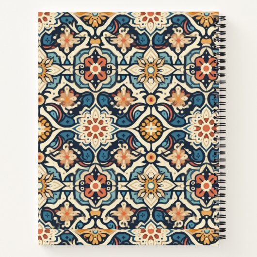 Carnet Clé Siesta dans l'impression festive (Dos)