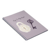 Carnet Clé Violette de Serrure Blanche (Côté Droit)