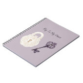 Carnet Clé Violette de Serrure Blanche (Côté gauche)