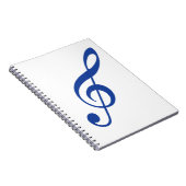 Carnet Clé violon bleu (Côté Droit)