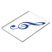 Carnet Clé violon bleu (Côté gauche)