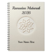 Carnet Clean Aesthetic Neutral Ramadan (Devant)