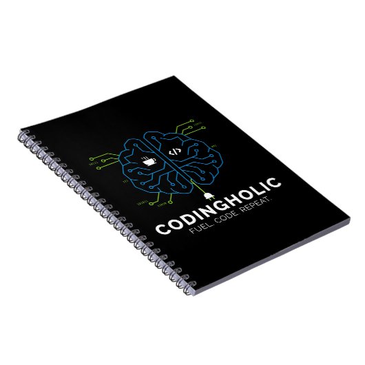 Carnet Clean Tech Brain Coding Notebook Design For Coders (Côté Droit)