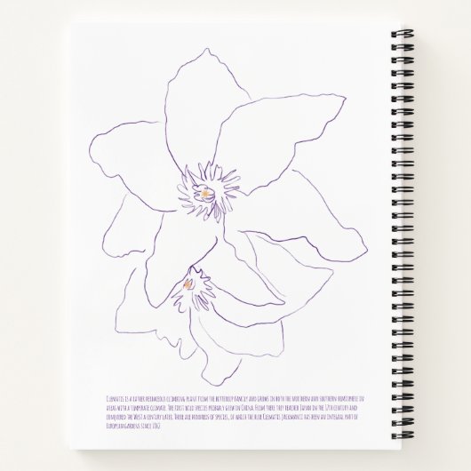 Carnet Clematis (Dos)