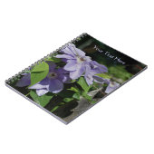 Carnet Clematis Pale Violet Fleurs Nature Notebook (Côté gauche)