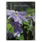 Carnet Clematis Pale Violet Fleurs Nature Notebook (Devant)