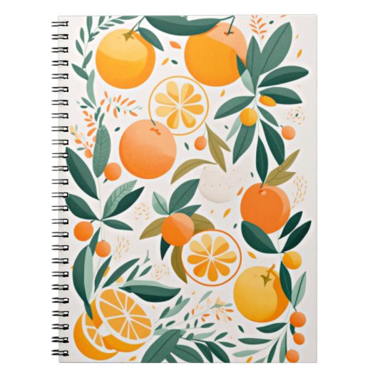 Carnet Clementine mandarine (Devant)