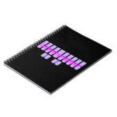 Carnet Clés pourpres de machine de Steno de sténographe (Côté gauche)