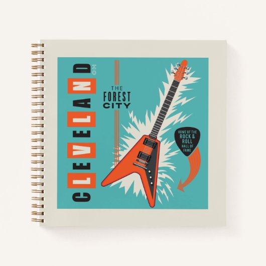 Carnet Cleveland Ohio | Guitare électrique (Devant)