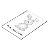 Carnet Clipart blanc de lapin (Côté gauche)